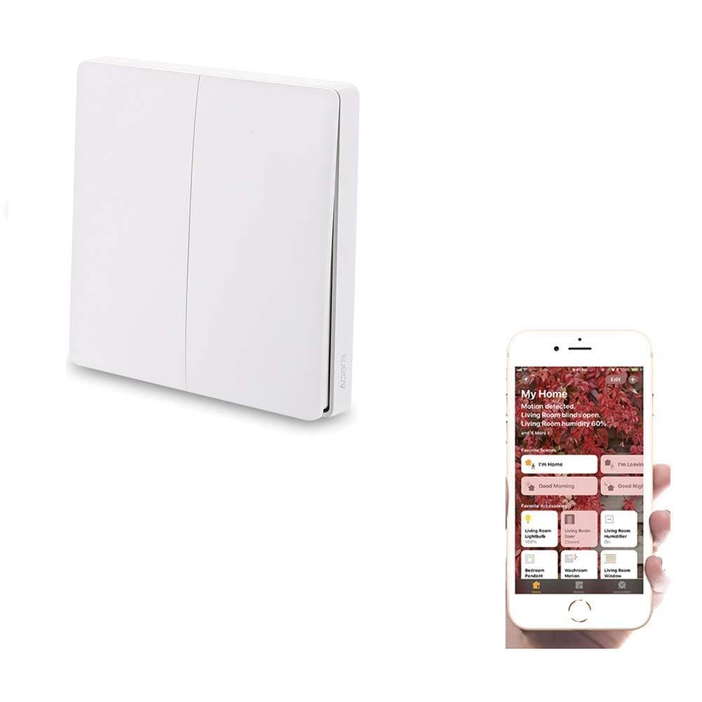 Dewanxin For Xiaomi Aqara Wall Switch, Aqara Smart Wall Switch, Wall Light, WiFi Touch Switch, Remote Switch via Android iOS App