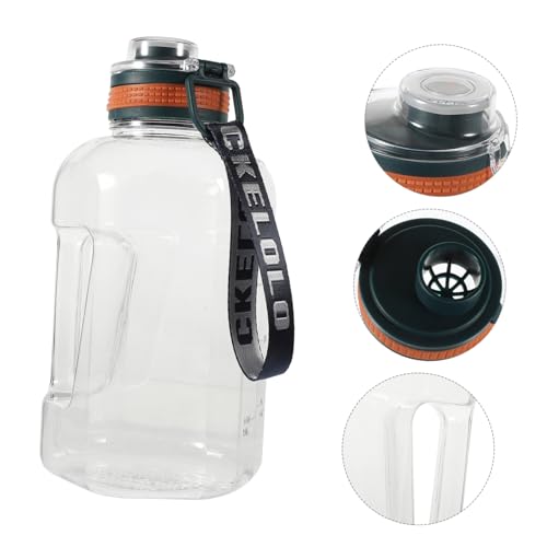 Jarra de agua portátil de plástico transparente que elimina fugas en mochila 7