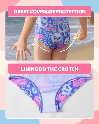 Image of Angel season Girls Swimsuits Kids Bathing Suit One Piece Swimwear with UPF 50+ Cute