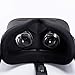 Orzero Silicone Eye Cover Skin Compatible for Quest Standard Facial Pad, Sweatproof Light Blocking (Washable) for Virtual Reality Headset - Black