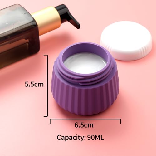 Image of Mrsdry Travel Bottles 8 Pack, TSA Approved 3 oz Toiletries Containers, Leak Proof Silicone Squeezable Essentials Jars with Clear Bag