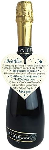 RED OCEAN Thank You Best FRIEND Brother Gifts Wooden Heart Christmas Friendship Gift Birthday Plaque