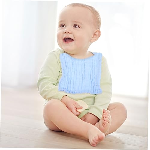 Paños de mano absorbentes confeccionados en algodón puro para cuidar la piel del bebé en el baño 7