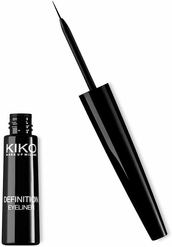 KIKO Milano New Definition Eyeliner | Sıvı eyeliner 12 saatlik tutuş ve küçük fırça ile
