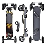 ♐【CONTROLLO DI CROCIERA A VELOCITÀ FISSA E TELECOMANDO】Controllo intuitivo ed ergonomico con indicatore di batteria per controller e skateboard, velocità, contachilometri, selettore a 4 velocità e indicatore di marcia avanti/indietro. È facile da usare e fornisce un controllo e una frenata precisi. Il pulsante di accensione consente di accedere al CONTROLLO DI CROCIERA A VELOCITÀ FISSA in accelerazione.