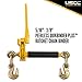US Cargo Control 5/16-3/8 Inch Peerless QuikBinder Plus Ratchet Load Binder & 5/16 Inch x 20 Foot Grade 70 Chain Kit, 4,700 LBS Working Load Limit, Secure Loads to Flatbed or Trailer, Haul & Tow