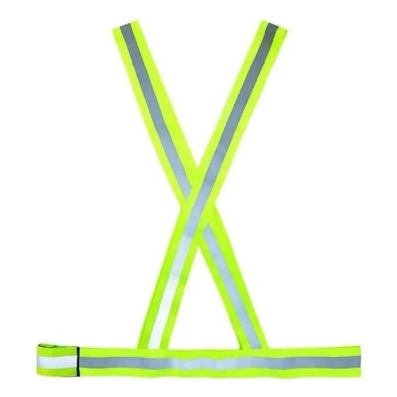 Colete Faixa Refletivo Tipo X Verde - Plastcor