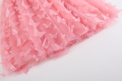 Image of GSVIBK Baby Girls Tutu Dress Sleeveless Toddler Cotton Tulle Skirt Princess Party Prom Dresses