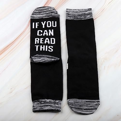 CENWA 1 Pair Eggnog Socks Eggnog Lover Socks Eggnog Gift If You Can Read This Bring Me More Eggnog Socks4