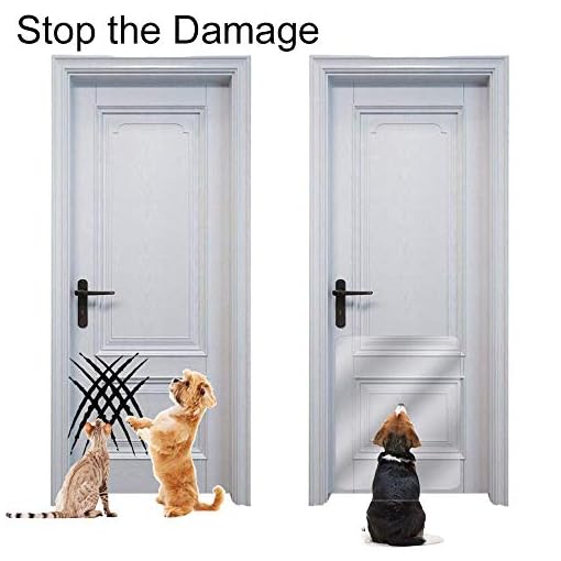 In hand Clear Door Scratch Protector, Deluxe Pet Door Scratch Shield