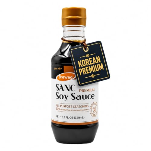 SANC Improved Korean Soy Sauce, All Purpose, Umami Rich Flavor, 12.2 Fl Oz