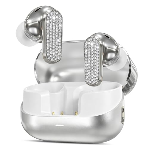 RIFESI Wireless Earbuds, Jewelry Wireless Headphones Full of...
