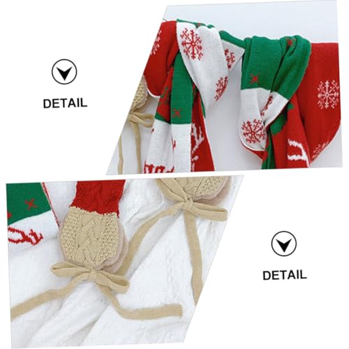 Bufanda navideña para regalo infantil pack de 2 accesorios de invierno con protector de oídos 4