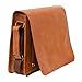 Rassy and Massy 15 INCH Vintage Crossbody Genuine Leather Laptop Messenger Bag for Men and Women