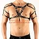 BDSMYOU Harness Männer Leder Geschirr Punk Body Brust,Sexy Unterwäsche Herren Reizwäsche für Sex Männer,Gothic Kleidung Erotische Dessous Sexy Sklave Bandage Kostüme Herren Fetisch Gay Harness