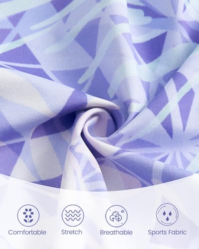 JiAmy Girls Athletic Shorts with Pockets Flowy Butterfly Sports Running Dance 2-in-1 Shorts for Girls 6-14 Years3