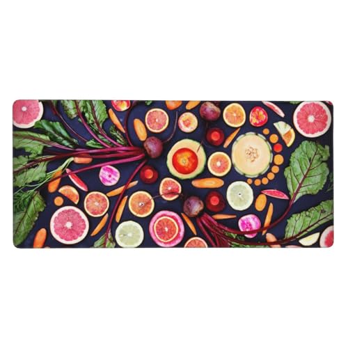 Tapis de souris grand format antidérapant 40x90 cm pour une glisse fluide et précise