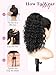 Isaic Ponytail Extension 12 Inch Long Wavy Curly Ponytails Drawstring Ponytail for Black Women Natural Black Pony Tails Hair Extensions Synthetic Hairpiece for Daily Use