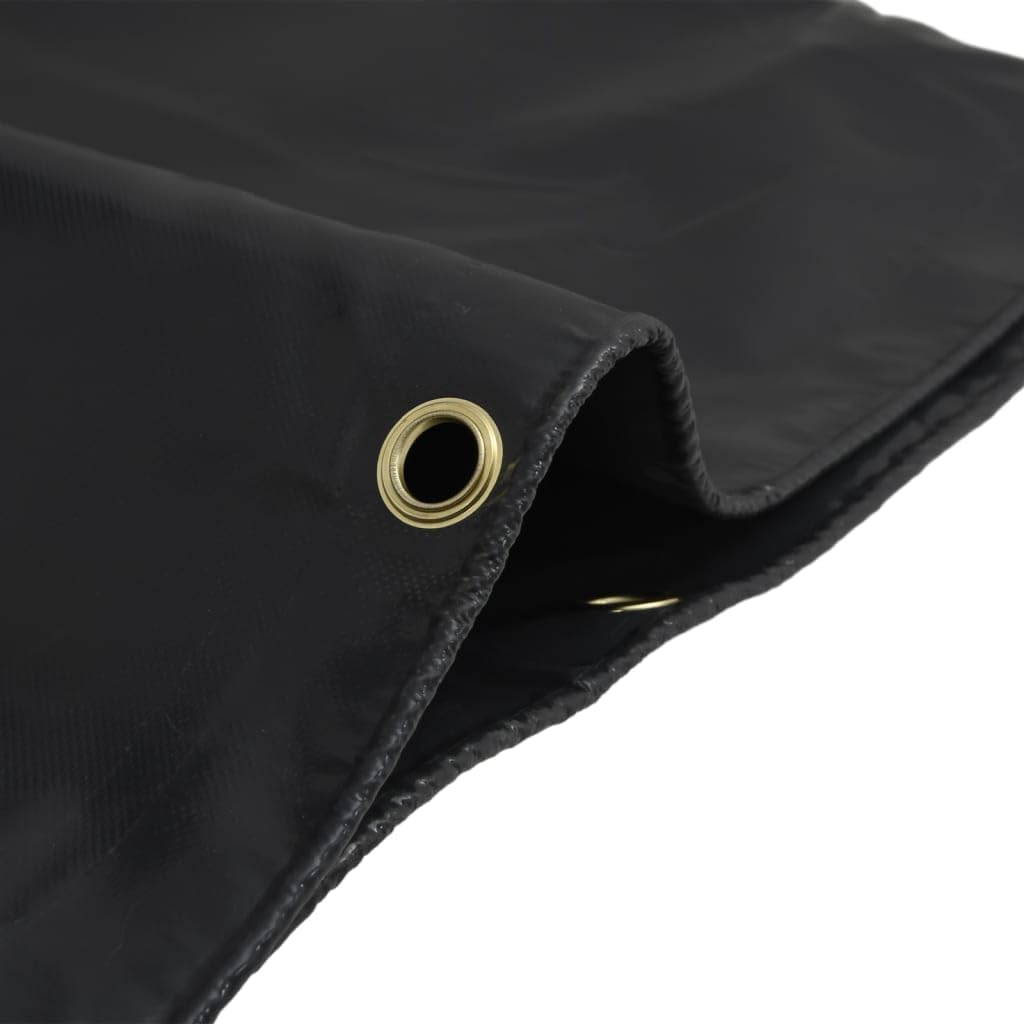 Telone di copertura, antracite, 5 x 6 m, in tela con rivestimento in PVC, 650 g/m², antistrappo, impermeabile, resistente ai raggi UV e alla muffa, con occhielli in metallo, versatile telone