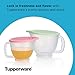 Tupperware Classic Mix-N-Store Pitcher Set in Mint Green and Candy Pink, Dishwasher Safe and BPA Free (2 Bowls, 2 Lids)