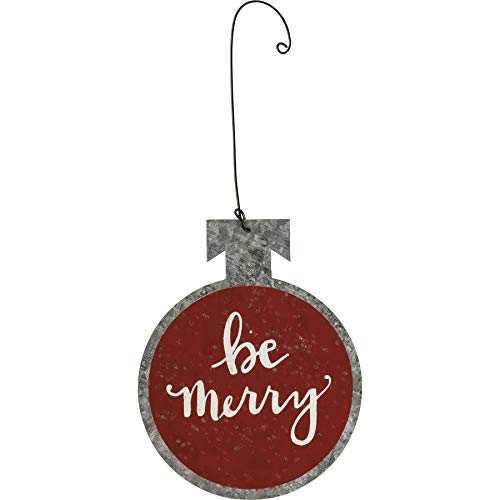 Primitives-by-Kathy-110078-Be-Merry-Be-Bright-Be-Jolly-Ornament-375-inch-Height-Set-of-3-Metal-Wire-Mica Primitives by Kathy 110078 Be Merry Be Bright Be Jolly Ornament 375 inch Height Set of 3 Metal Wire Mica