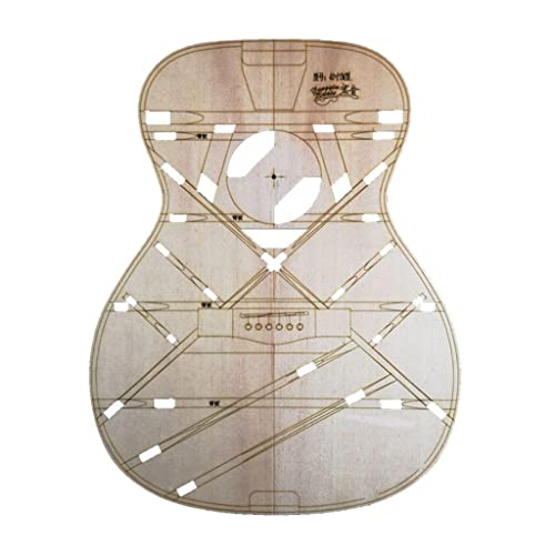 Modèle de corps de guitare en bois 0 pouce pour lutherie miniature