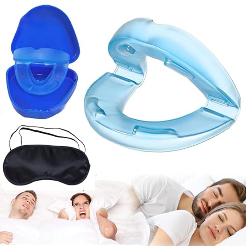 The Anti Snoring Mouthpiece,Your Trusted Snoring 3.0,Sleep Better Tonight with The Soothie, The Quiet Anti-Snoring Mouthpiece Universal Size Anti Snoring Sleep Apnea Devices (1Set)
