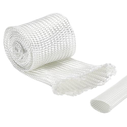 uxcell Insulation Cable Protector 28mm/1.10 Inch-1m/3 Feet White