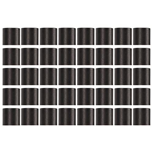 equlup Skateboard Bearing Spacers, 40pcs Bearing Spacers Skateboard Repair Rebuilding Hardware Accessory Wheel Bearing Connction Tool for Longboards Skateboards (Black)