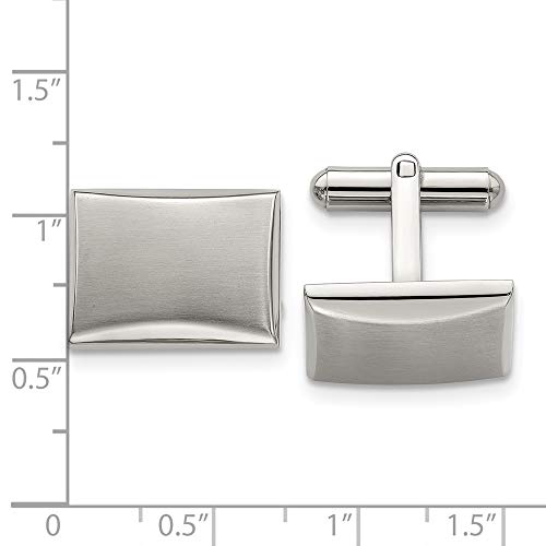 Mancuernillas para Hombre de Acero Inoxidable miniatura 3
