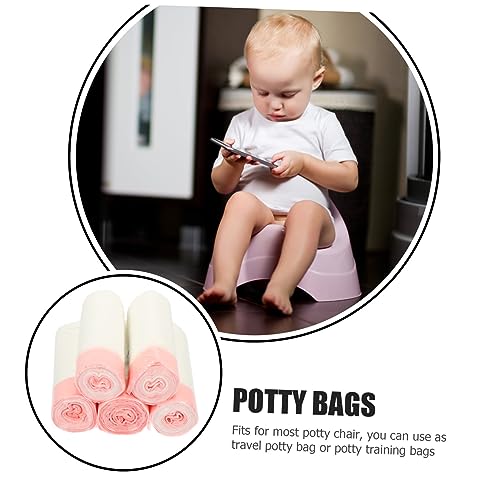 Toyvian 200 Unidades Penico Com Cordão Penico De Viagem Sacos De Penico Para Banheiro Portátil Cobre