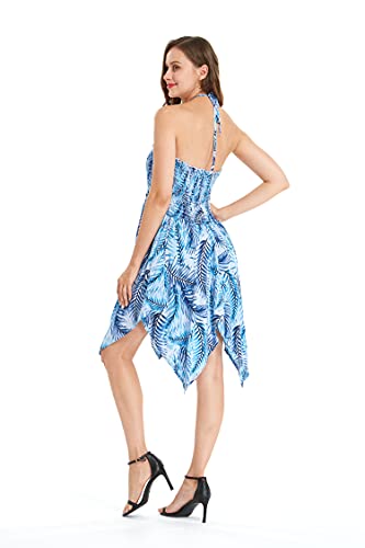 Image of Hawaii Hangover Family Matching Hawaiian Clothes, Simply Blue Leaves | Family matching Hawaiian outfits, Simply Blue Leaves, lightweight rayon, machine washable, tropical leaf print, luaus