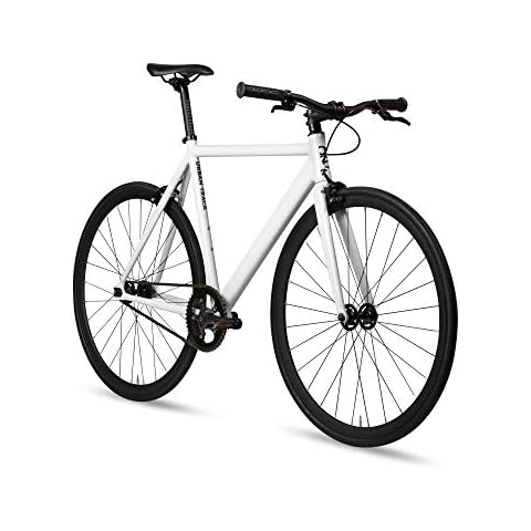 6KU Unisex's 89546-Track-Crisp White-52cm-S Fixie Cover