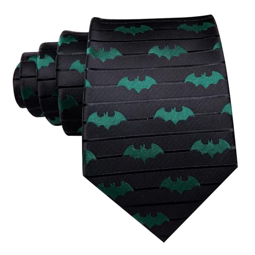 Image of Barry.Wang Fun Animal Ties for Men Designer Handkerchief Cufflink WOVEN Casual Necktie Set Festival