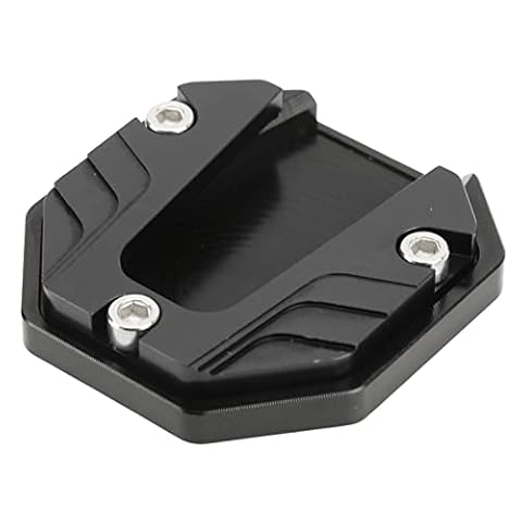 Podstawka Boczna Motocykla, Podkładka Podpórka Boczna Motocykla Podkładka Pod podpórkę o Wysokiej Wytrzymałości Akcesoria do Podpórek (Czarny)