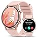 WalkerFit Smartwatch Damen mit Telefonfunktion, 1.39" HD Touchscreen Runde Fitnessuhr, Herzfrequenz SpO2 Schlafmonitor, Smart Watch mit 120+ Sportmodi Schrittzähler, IP68 Wasserdicht (Rosa)