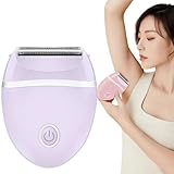 Afeitadora eléctrica para mujer, maquinilla de afeitar eléctrica indolora para mujer, portátil, funciona con pilas,...
