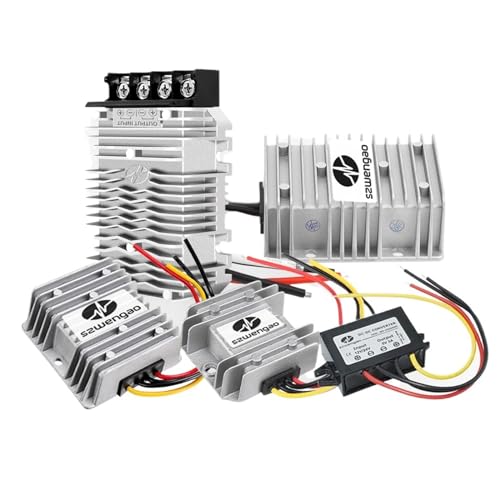 DC 12V 24V - 5V 3A 5A 10A 15A 20A 30A 40A 50A 60A �X�e�b�v�_�E���p���[�R���o�[�^�[ 300W �ԓd�����M�����[�^�[ �{�[�gLED��������(15A)