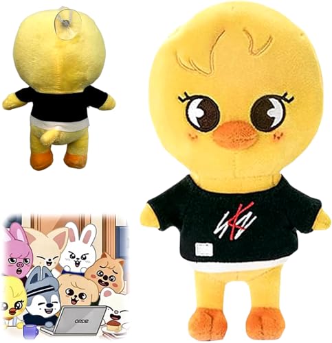 WELLXUNK Stray Kids Peluche, Stray Kids Plushies, Plush Doll Idéal comme Cadeau pour Noël et Les Anniversaires d'enfants (C)