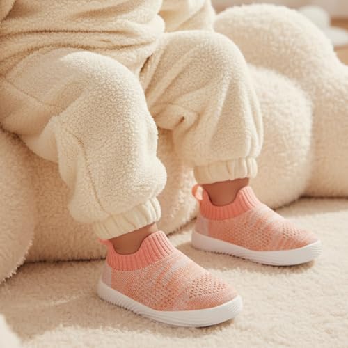 Image of MORENDL Baby Toddler Walking Socks Non-Slip Breathable Unisex Casual Sneakers