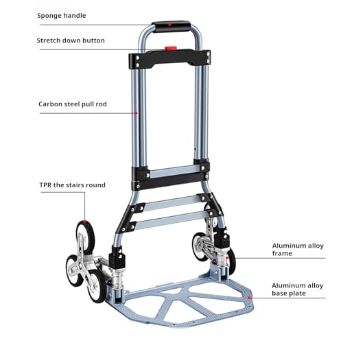 Carretilla de mano plegable Talent Star con ruedas miniatura 7