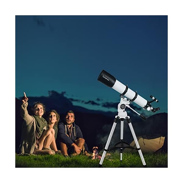 90x700 MM Teleskop Astronomie,Teleskope für Erwachsene,Professionelles Astronomische Teleskop für Kinder und Einsteiger… – Bild 7