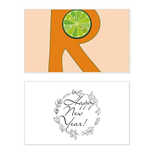 Tarjeta de felicitación con la letra R para un recuerdo inolvidable