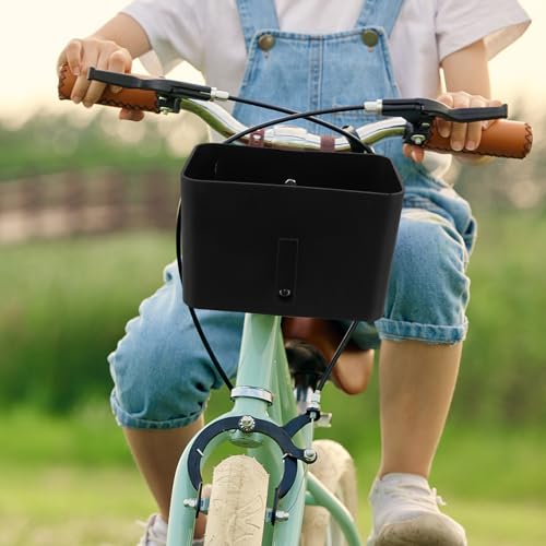 Cesta frontal con gancho resistente al agua para guardar accesorios de patinete 6