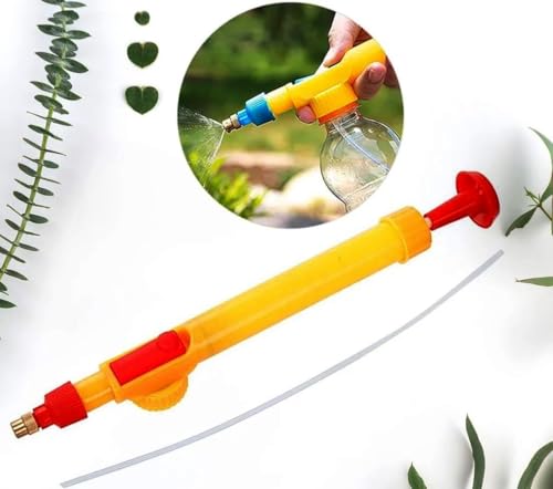 Image of Adjustable High Pressure Spray Gun for Bottle with Brass Nozzle, Universal Manual Sprayer Gun for Plants, Garden, Pesticide, Car Wash & Cleaning (Pack of 2, Bottle Not Included)