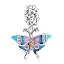 Butterfly Color Enamel Dangle