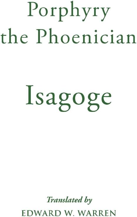 Isagoge (Mediaeval Sources in Translation)