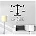WYLYSD Adesivo Murale Avvocato Emblema Ufficio Legale Centro Servizi Legali Adesivi Murali Decorativi Adesivi Artistici 57X67Cm