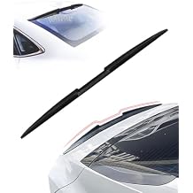 Universal Car Rear Spoiler, Rear Trunk Lip Spoiler Wing 3-Section Length Adjustable and Cuttable Carbon Fiber Pattern Rear Window Top Roof Spoiler Wing, Modification Tail Wing for Most Cars