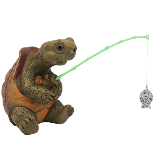 Doyomtoy Figurine de tortue, décoration de jardin pour extérieur, jardin, balcon, terrasse, étang de jardin, 6 cm